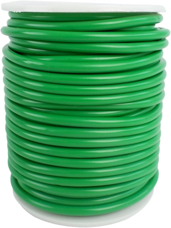 Ghivece si suporturi - Sarma groasa pentru gradina, meleabila, invelita in silicon moale verde, rola 20 M