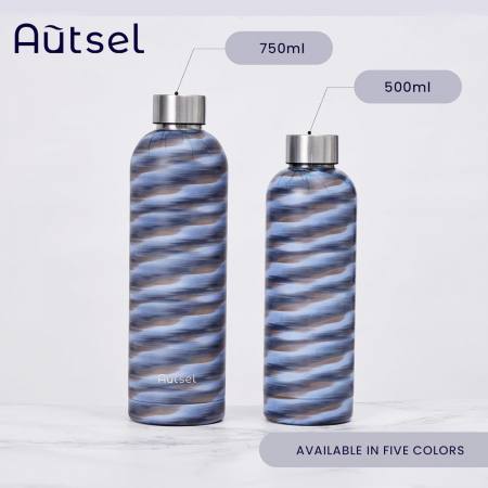 Sticlă de băut din oțel inoxidabil,750 ml, cu izolare metalică, fără BPA [5]