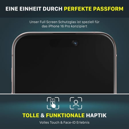 Sticla protectie ecran iphone 16 pro 6,3" set 2 bucati [6]