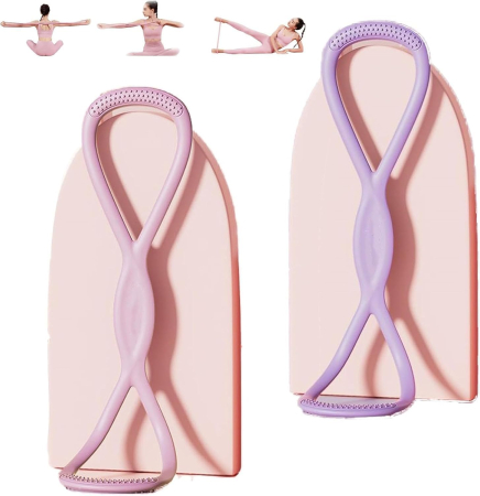 APARATE FITNESS - Benzi de rezistență pentru antrenament de forță, bandă de fitness în formă de 8, set  2 bucati