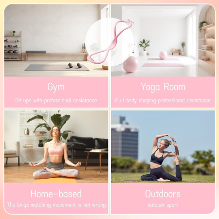 Benzi de rezistență pentru antrenament de forță, bandă de fitness în formă de 8, set  2 bucati [5]