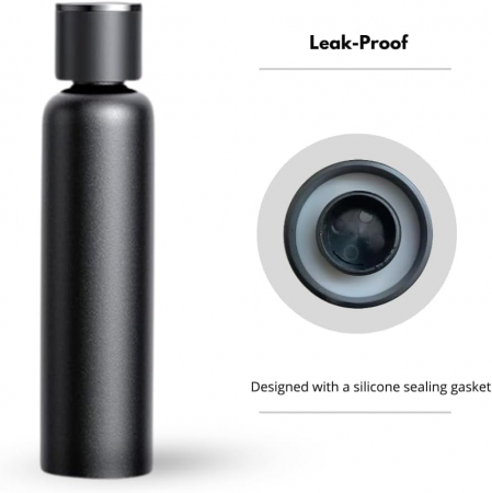 Sticla de apa termica bej cu suport magnetic pentru telefon, 950 ml [4]