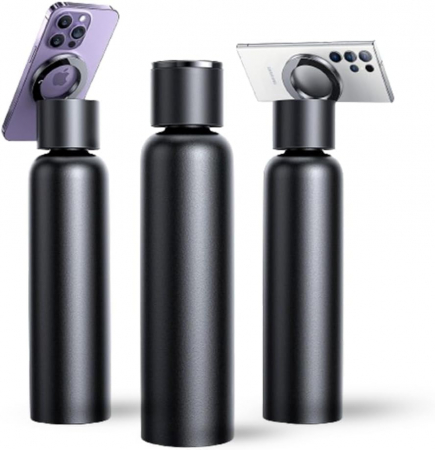 Sticla de apa termica bej cu suport magnetic pentru telefon, 950 ml [3]