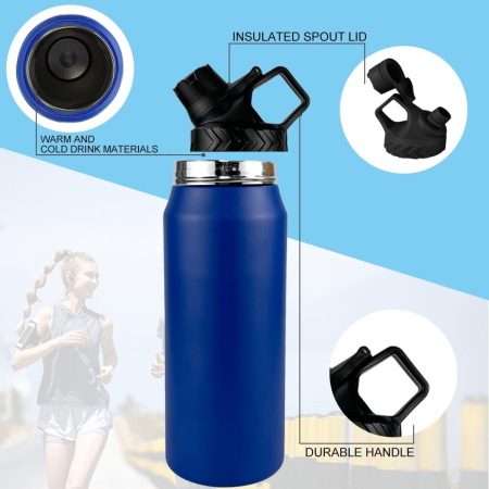 Sticla termica albastra din otel inoxidabil 950 ml [2]