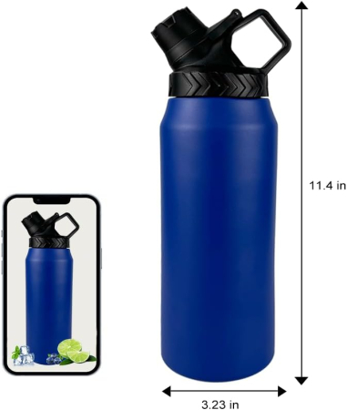 Sticla termica albastra din otel inoxidabil 950 ml [1]