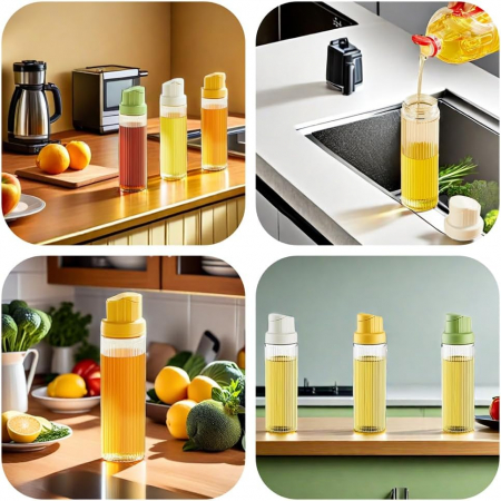 Sticla transparenta cu capac plastic balansabil pentru uleiuri 500 ml [6]