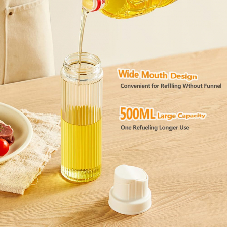 Sticla transparenta cu capac plastic balansabil pentru uleiuri 500 ml [3]