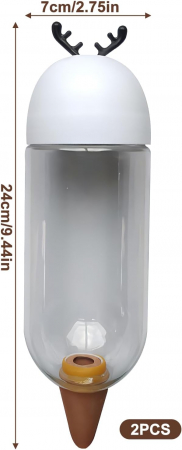 Sticle din plastic, cu supapa, de udare lenta a plantelor- set 2 buc 130 ml fiecare [5]
