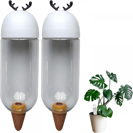 Ghivece si suporturi - Sticle din plastic, cu supapa, de udare lenta a plantelor- set 2 buc 130 ml fiecare