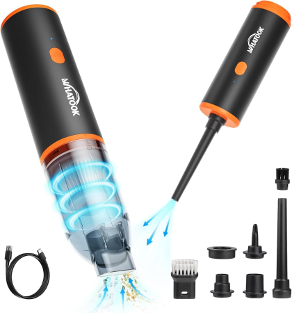 Accesorii electronice auto - Suflantă cu aer comprimat și aspirator electric portabil, super puternic, 100.000 RPM, drept