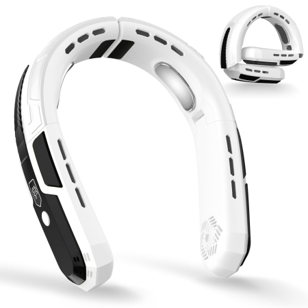 Sisteme de ventilatie - Ventilator de gât portabil, baterie reîncărcabilă de 6000 mAh, pliabil cu 3 viteze