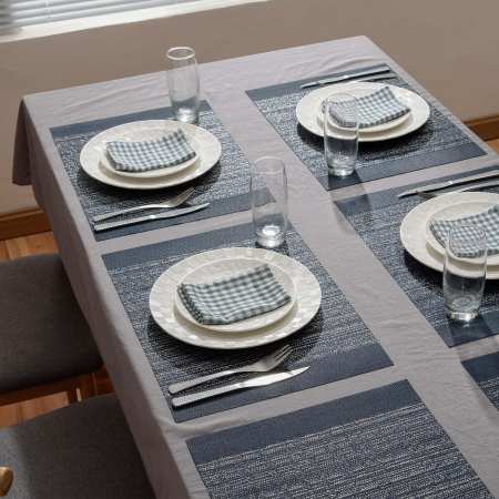 Suport de farfurii pentru servirea mesei 46x33 cm, NEGRU set 6 bucati [5]