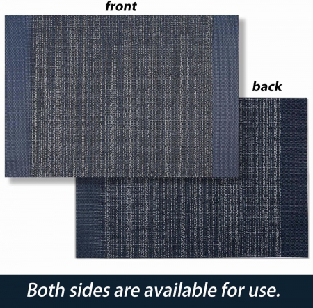 Suport de farfurii pentru servirea mesei 46x33 cm, NEGRU set 6 bucati [3]