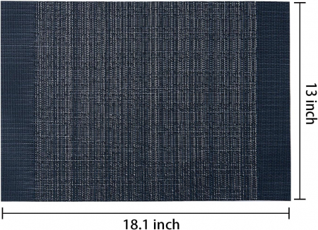 Suport de farfurii pentru servirea mesei 46x33 cm, NEGRU set 6 bucati [1]