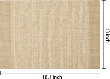 Suport de farfurii pentru servirea mesei 46x33 cm, CREM set 6 bucati [1]