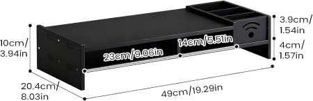 Suport de monitor pentru organizare birou 49x20.4x10 cm [5]