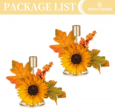 Suport lumanari cu motiv floral- set  2 bucati [2]