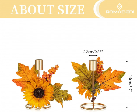 Suport lumanari cu motiv floral- set  2 bucati [1]