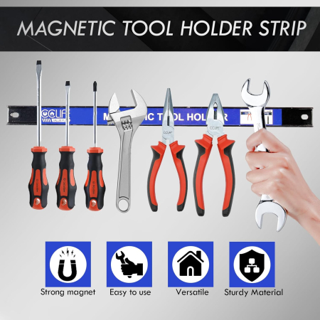 Suporti magnetici 2x23cm, 2x37cm pentru cutite bucatarie, scule, etc, set 4 bucati [5]