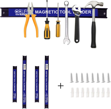 Suporti magnetici 2x23cm, 2x37cm pentru cutite bucatarie, scule, etc, set 4 bucati [6]