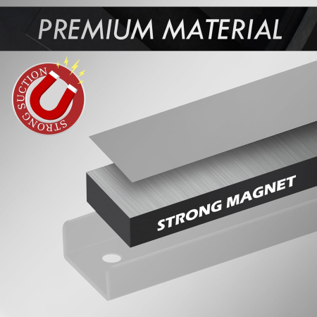 Suporti magnetici 2x23cm, 2x37cm pentru cutite bucatarie, scule, etc, set 4 bucati [2]