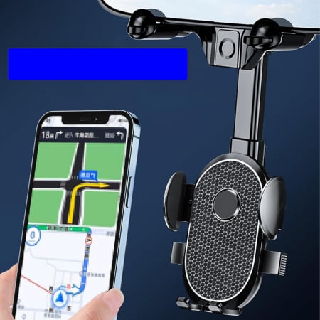 Suport auto pentru telefon cu fixare pe oglinda si rotire 360° [1]