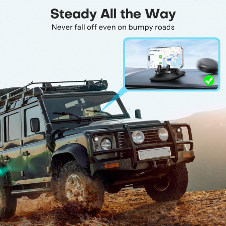 Suport universal autoadeziv pentru telefon mobil, Rotire 360 ​​, negru [7]