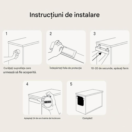 Suport pentru prosoape autoadeziv, fara gaurire Negru 40 cm [6]