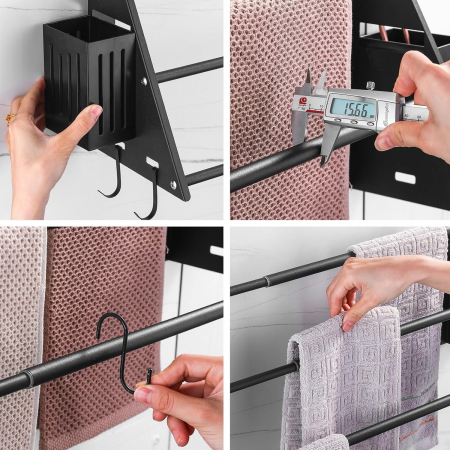 Suport telescopic pentru prosoape, accesorii baie 38-75cm [1]