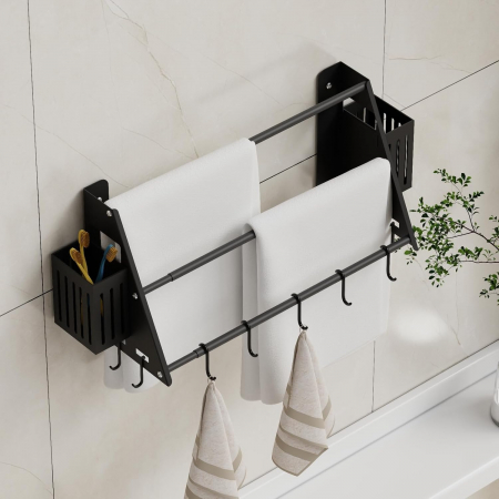 Suport telescopic pentru prosoape, accesorii baie 38-75cm [2]