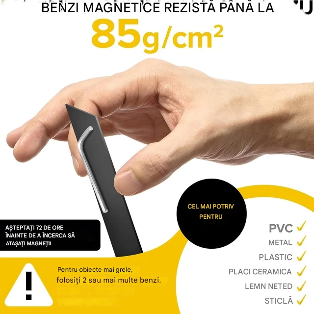 Banda magnetică flexibilă autocolantă – 2,5 cm x 1,8 m [2]