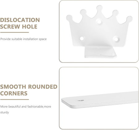 Suporti metalici albi pentru rafturi, 4 bucati de 15 cm cu accesorii [1]