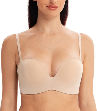 Sutien fara cusaturi elastic pentru compresie corporala, crem 90G [5]