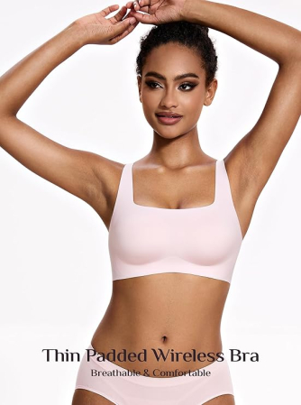 Sutien Push-Up fara cusaturi, captusit, Roz XL [4]