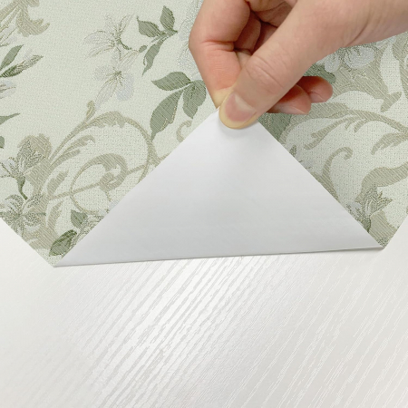 Tapet autoadeziv verde cu model floral, 44,5 x 260 cm [5]