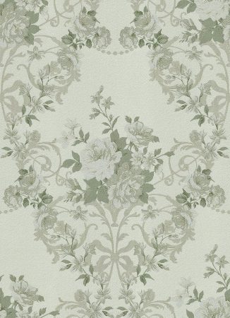 Tapet autoadeziv verde cu model floral, 44,5 x 260 cm [1]