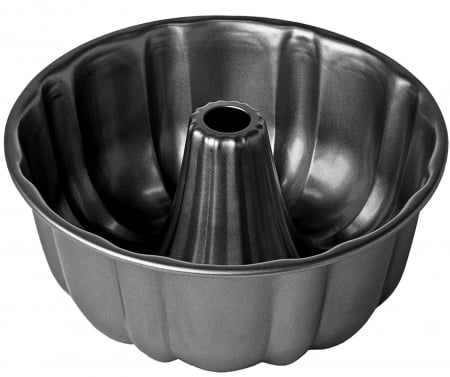 Tavi copt - Tava 25cm, rotunda din otel carbon, invelis antiaderent, margine foarte inalta, distributie uniforma a caldurii, neagra