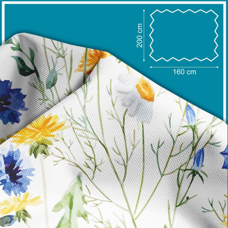 Tesatura impermeabila, material pentru tapiterie de exterior, 160x200 cm, pretabil fata de masa gradina, Country Meadow [3]