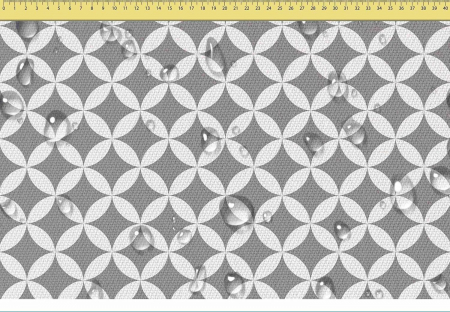 Tesatura impermeabila, material pentru tapiterie de exterior, 160x200 cm, pretabil fata de masa gradina, Grey geometric rhombus [1]