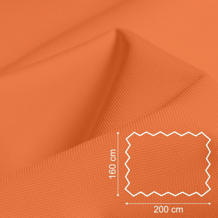 Tesatura impermeabila, material pentru tapiterie de exterior, 160x200 cm, pretabil fata de masa gradina, portocaliu [1]