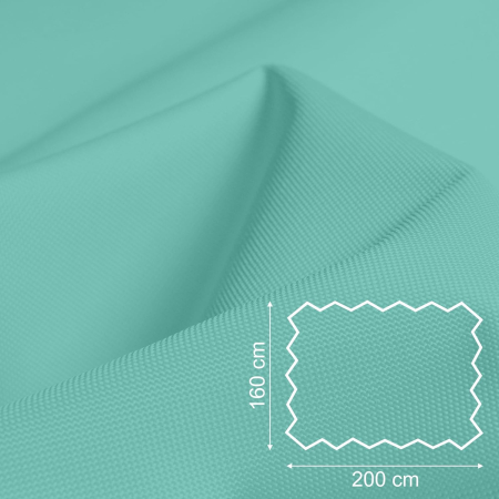 Tesatura impermeabila, material pentru tapiterie de exterior, 160x200 cm, pretabil fata de masa gradina, verzui [1]