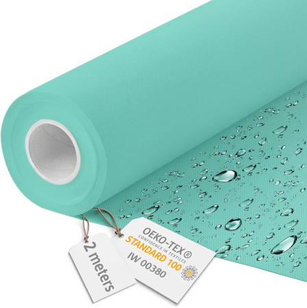 CASA SI GRADINA - Tesatura impermeabila, material pentru tapiterie de exterior, 160x200 cm, pretabil fata de masa gradina, verzui