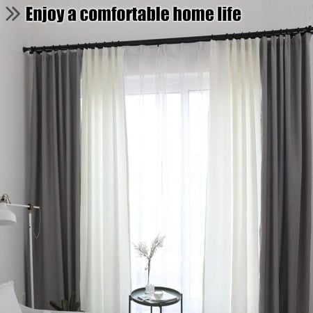 Tija telescopica 25 mm, extensibila, 122-213cm cu console, neagra [1]