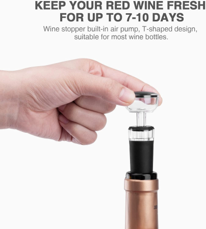 Tirbuson electric, deschizator profesional de sticle cu accesorii [2]