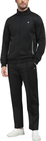 Trening negru pentru barbati,  pantaloni si bluza cu maneci lungi, 2XL [1]