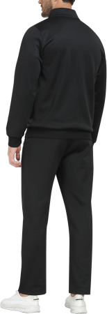 Trening negru pentru barbati,  pantaloni si bluza cu maneci lungi, 2XL [3]