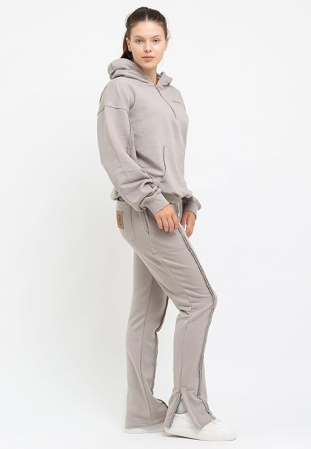 Trening crem pentru femei,  pantaloni si bluza cu maneci lungi, M [4]