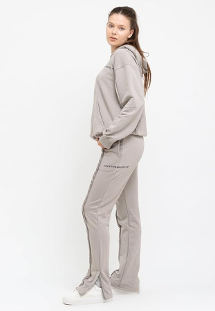 Trening crem pentru femei,  pantaloni si bluza cu maneci lungi, M [3]