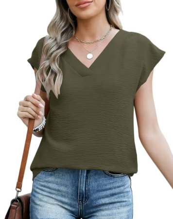 Tricouri dama - Tricou verde Damă Fără Mâneci, Poliester, Croi Casual, pentru Vară, L