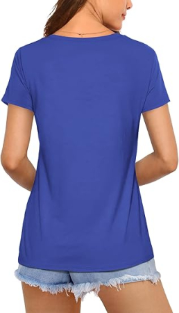 Tricou de vară pentru femei, albastru S [2]